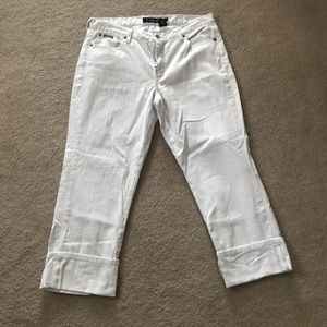 Calvin Klein Plus Size White Jeans. Size 14.